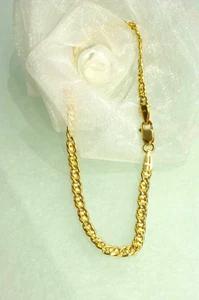 20 cm Armband  750  Gelbgold  18 KT   mit KARABINER  UNISEX👍 edler Glanz - Imagen 1 de 5