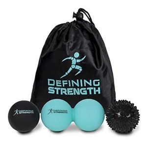 Premium 3-Piece Massage Balls Set for Deep Tissue Therapy - Peanut Ball Spiky... - Picture 1 of 6