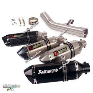 Silenciador de puntas medias de tubo de escape de motocicleta Suzuki GSF650 GSF1250 370 mm - Imagen 1 de 12