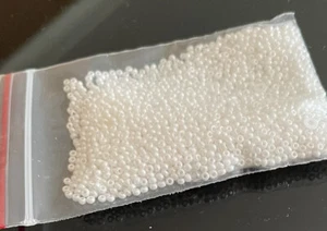 1.2mm White Pearl Japanese Glass Seed Beads Delica beads Loose 450pcs5gms - Bild 1 von 2