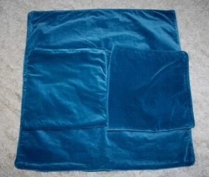IKEA Sanela 3 X Kissenbezüge Samt 65X65 cm Aqua Türkis - Bild 1 von 3