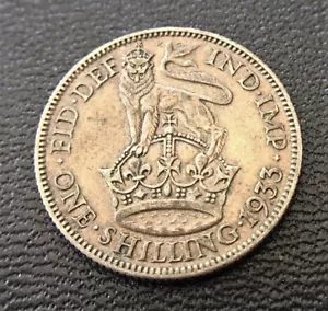 1933 GREAT BRITAIN 1 SHILLING, VERY NICE CONDITION, KING GEORGE V, COLLECTIBLE. - Picture 1 of 2