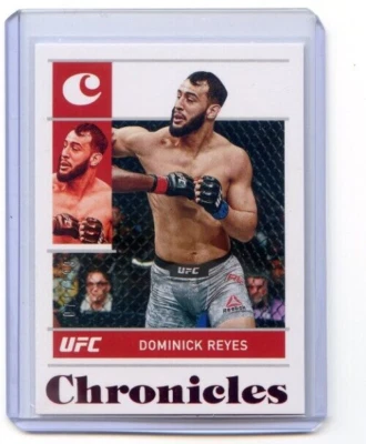 2022 PANINI UFC CHRONICLES RED PARALLEL #71/199 DOMINICK REYES NO. 27 - Image 1 of 2