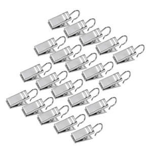 50 Piezas Metal Hierro Clip Resistente Anillos de Cortina Ganchos Colgantes Ducha - Imagen 1 de 11