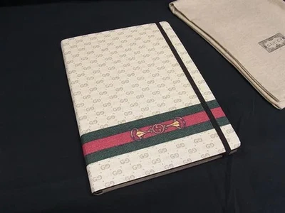 GUCCI Sherry Line Micro GG Horsebit PVC Notebook Beige Excellent condition Used - Image 1 of 4