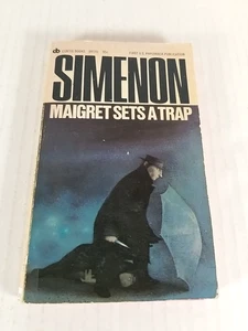 Maigret Sets A Trap Simenon 1965 1st Edition Paperback - Foto 1 di 9
