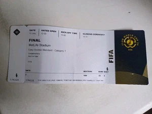 Ticket - Chelsea v PSG 13/7/25 World Club Cup Final - Picture 1 of 1