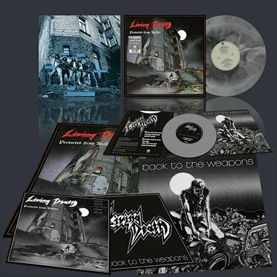 LIVING DEATH - Protected From Reality / Back To The Weapons - Vinyl-LP + 7" - gr - Bild 1 von 3