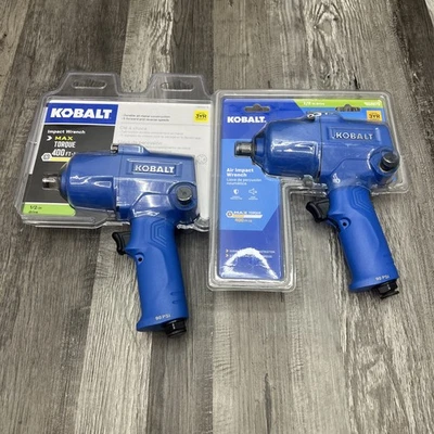 Lote de 2 llaves de impacto neumáticas (aire) Kobalt 1/2" 400 ft-lb SGY-AIR227 Foto 1 de 2