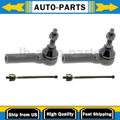 Extremo de barra de amarre de dirección exterior interior delantero 4 piezas para Dodge Dakota 2,5 L tracción trasera 2000-2002 Foto 1 de 4