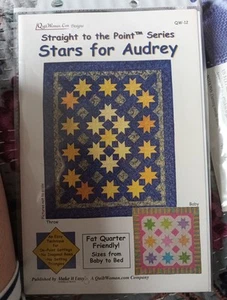 Stars For Audrey Quilt Pattern For 4 Sizes - Picture 1 of 2