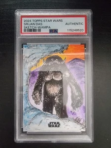 2024 Topps Chrome Star Wars Sketch Wild Wampa 1/1 Srijan Das - Picture 1 of 2