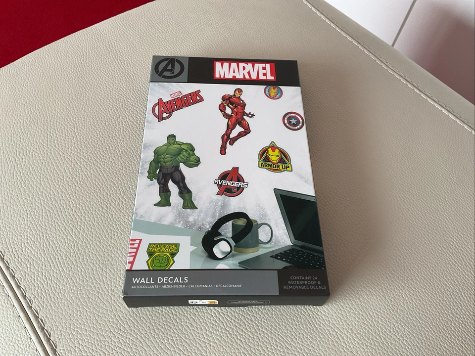 Paladone Marvel Avengers Wall Decals 24 Waterproof & Removable Decals