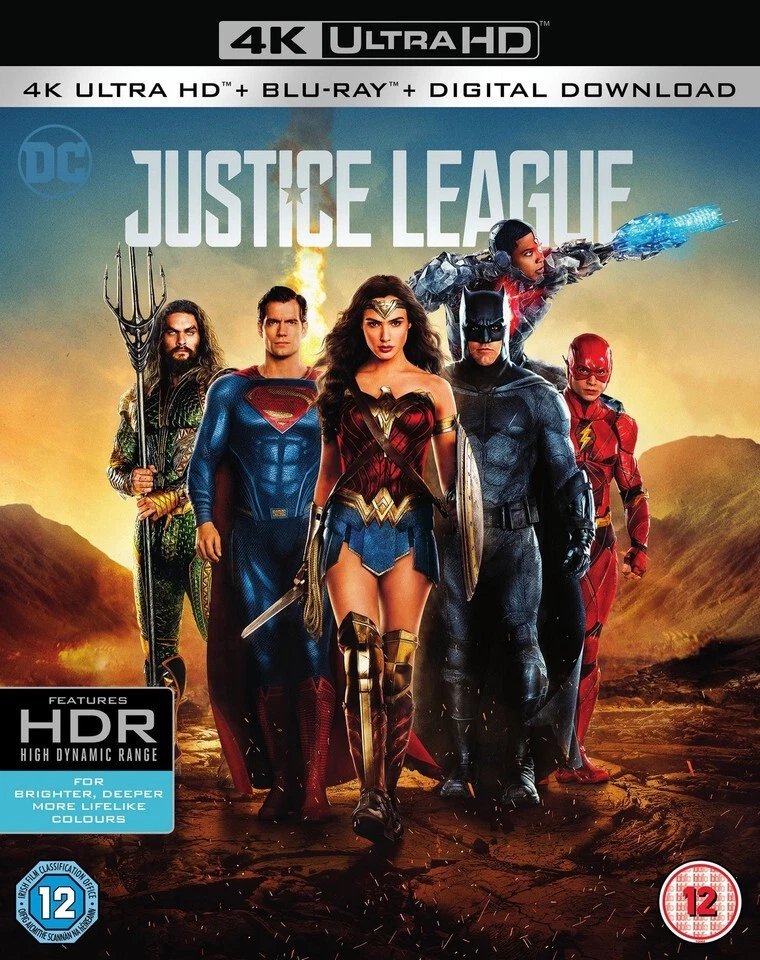 Justice League 4K UHD + Slip Cover - Brand New & Sealed - Image 1 of 1