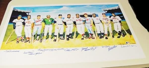 500 HOMERUN CLUB RON LEWIS NUMBERED SIGNED 24"x38" LITHOGRAPH POSTER +CARRY TUBE - Picture 1 of 16