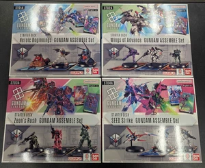 JUEGO DE CARTAS GUNDAM: Starter Deck Assemble Set Bundle ST01-04A Gunpla versión en inglés - Imagen 1 de 6