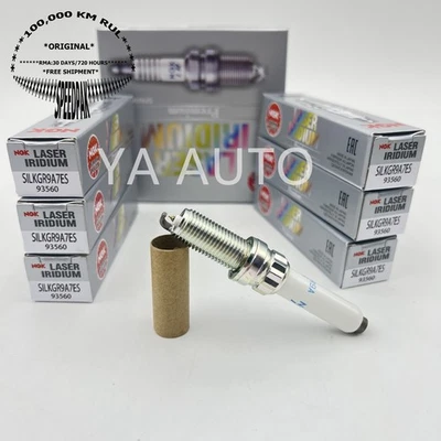 6 piezas bujía NGK SILKGR9A7ES 93560 iridio platino para Porsche Panamera Audi Foto 1 de 2