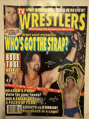 TV Wrestlers Newsstand Edition-April 1995 No. 24-WCW/WWF Year Great Shape - Image 1 of 2