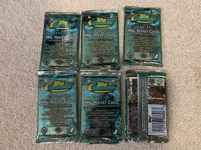 1998-99 Topps Finest NHL Hockey Hobby, 6 pack lot - Image 1 of 1