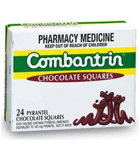 Combantrin 24 Schokoladenquadrate - Bild 1 von 2