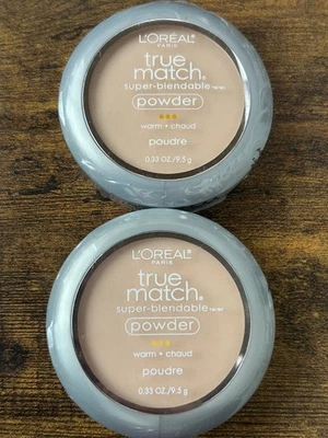 L'Oreal True Match Super-Blendable Powder W1 Porcelain Warm NEW SEALED 2 Pack - Image 1 of 3