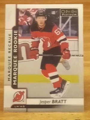 2017-18 OPC Platinum RC Jesper Bratt New Jersey Devils  - Image 1 of 3