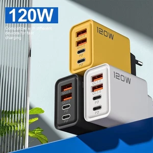 Nuevo Enchufe Cargador de Pared USB Multipuerto Carga Rápida 120W con Puerto Tipo-C - Imagen 1 de 22