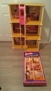 Vintage 1983 Barbie Townhouse with Elevator and Original Box - 43" x 29" - Picture 1 of 23