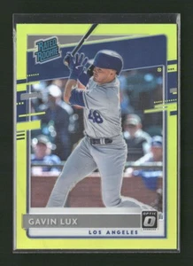 2020 Donruss Optic #44 Gavin Lux Lime Green - Picture 1 of 2