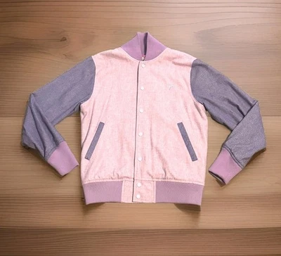 Y2K Retro Lettermans Varsity Bomber Jacket Purple Women's Size Small  - Image 1 of 4