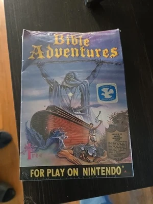 Bible Adventures (Nintendo Entertainment System, 1990) Blue Cartridge NES Box - Image 1 of 4