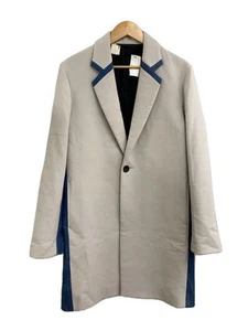 DIESEL Other Coat Polyester Gray Solid Used - Picture 1 of 5