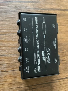 Stagg SDI-ST Dual Channel Direct Injection Box Untested Appears Good Condition - Picture 1 of 7
