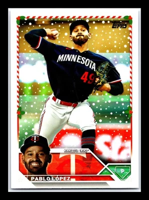 2023 Topps Holiday #H184 Pablo López - Image 1 of 2