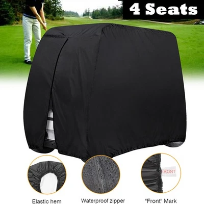 Heavy Duty Golf Cart Cover Tarp 4 Passengers Waterproof for EZGO Club Car Yamaha - Image 1 of 4