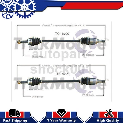 2 ejes traseros TrakMotive CV eje articulado para Pontiac Vibe 2006 2005 2004 2003 Foto 1 de 2