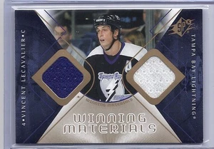 2007-08 UPPER DECK SPX VINCENT LECAVALIER UD WINNING MATERIALS JERSEY LIGHTNING - Picture 1 of 1