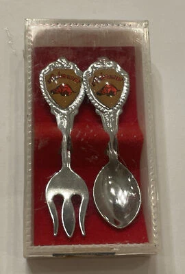 Juego de Cuchara y Tenedor Arkansas Bebé Mini Colección Coleccionistas De Colección Foto 1 de 4