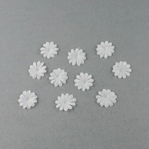 Blumen zum Aufnähen und Kombinieren, Ivory Organza Stoff-Blüte Brautkleid - Bild 1 von 2