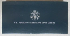 1994 US Veterans 3-Coin Set Proof Silver Dollar Commemoratives with OGP/Box/COA - Picture 1 of 4