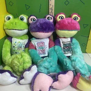 Toadally Funky Frogz Frog Plush Stuffed Toy 17" I Still Live With My Parents WT - Picture 1 of 16