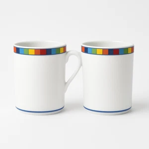 ARTE VIVA Porzellan Kaffeebecher 6er Set "VENEZIA" Italienisches Lebensgefühl - Bild 1 von 1