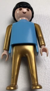 Vintage 1974 Geobra Playmobil Figur blau gold - Bild 1 von 4