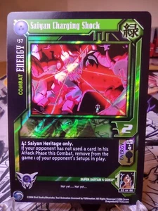 DBZ CCG DRAGON BALL Z GT SAIYAN CHARGING ATTACK #157 ALT FOIL NEAR MINT SCORE 04 - Picture 1 of 2