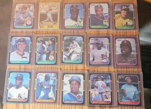 Lot Of (15) 1987 Baseball Cards Incl. Bo Rookie, Rickey, Bonds Rookie - Ex-Mt - Picture 1 of 4