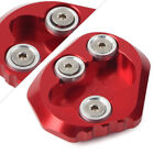 CNC Kickstand Side Stand Enlarger Plate Pad for YAMAHA YZF-R6 2017 2018 Red UK