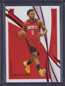 Rockets Immaculate Jae'sean Tate 2020-21 radiocontrol/49 rojo partido #48 - Imagen 1 de 2