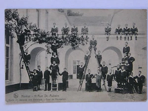 06B79 Cartolina Namur Ecole Sant'Jacques Dei Barcaioli Cour Di Ricreazione - Bild 1 von 2