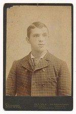 1887 JAKE STENZEL Early Baseball Superstar Vintage Cabinet Photo