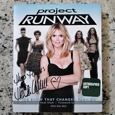 Heidi Klum SIGNED 2012 Project Runway Fashion Winners Judges Style Bios Pics SC - Image 1 of 4